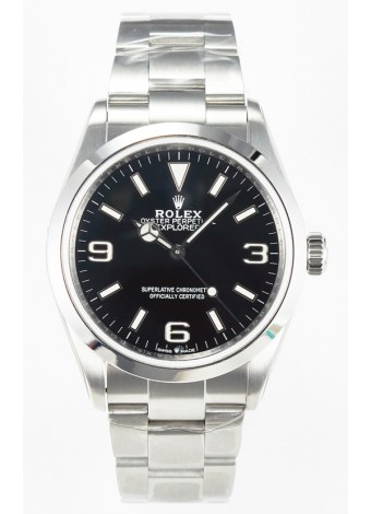 Rolex Explorer I Super Clone M124270 Dial Negro 40MM - Acero 904L en Movimiento ETA 3230