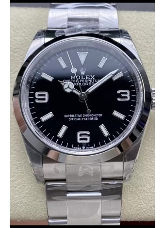 Rolex Explorer I M124270 Dial Negro 36MM - Acero 904L en Movimiento ETA 3230