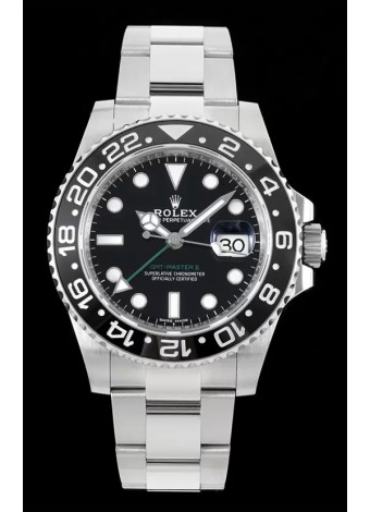 Rolex GMT Masters II 116710LN-78200 Movimiento Cal.3186 Réplica Suiza - Ultimate Reloj Acero 904L