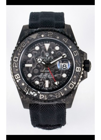 Rolex GMT Masters II Super Clone DiW Edition Réplica Suiza Ligera Reloj Caja Carbono