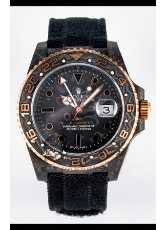 Rolex GMT Masters II Super Clone DiW Edition Réplica Suiza Ligera Reloj Caja Carbono