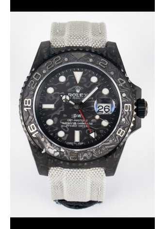 Rolex GMT Masters II Super Clone DiW Edition Réplica Suiza Ligera Reloj Caja Carbono