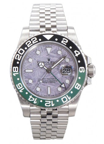 Rolex GMT Masters II 126720 Cal.3285 Dial Meteorito Rosado Acero 904L en Correa Jubilee Réplica Suiza