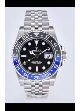 Rolex GMT Masters II 126710BLNR Batman Movimiento Cal.3285 Réplica Suiza - Último Reloj Acero 904L
