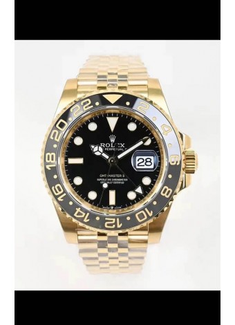 Rolex GMT Masters II M126718GRNR Movimiento Cal.3285 Réplica Suiza - Reloj Ultimate Acero 904L