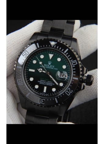 Rolex Sea Dweller Movimiento Japonés Reloj Réplica Dial Verde 43MM