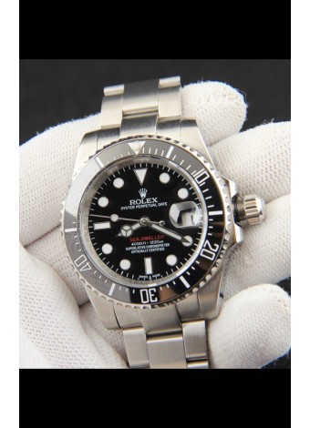 Rolex Sea Dweller Movimiento Japonés Reloj Réplica Dial Negro 43MM