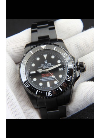 Rolex Sea Dweller Movimiento Japonés Reloj Réplica Dial Negro 44MM