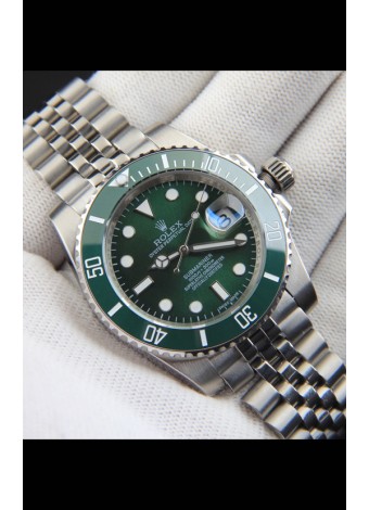 Rolex Submariner Reloj Japanese Reloj Réplica Dial Acero 904L Bisel de Cerámica en Verde