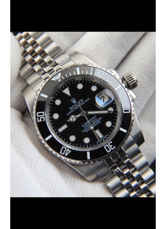 Rolex Submariner Reloj Japanese Reloj Réplica Dial Acero 904L Bisel de Cerámica en Negro