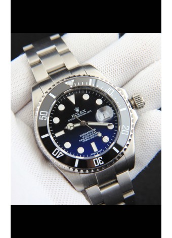 Rolex Submariner Reloj Réplica Japonés Acero 904L Dial Degradado