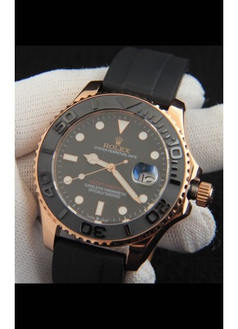 Rolex Yachtmaster Everrose Gold Japanese Reloj Réplica- 42MM
