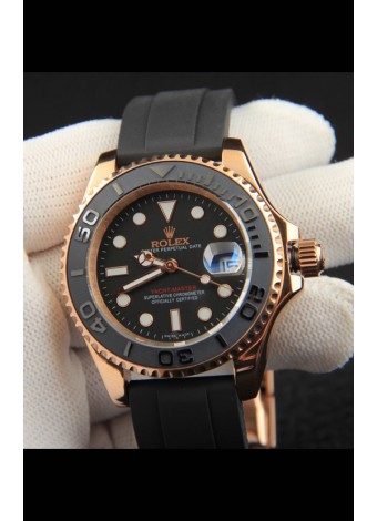 Rolex Yachtmaster Oro Everose Japonés Reloj Réplica- 40MM