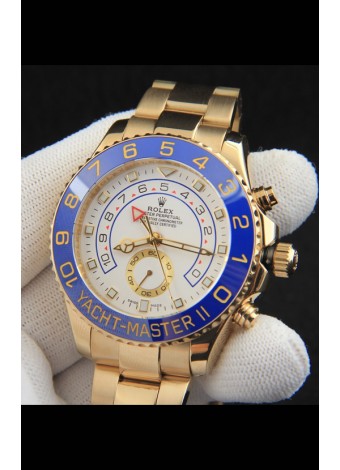 Rolex Yachtmater II Movimiento Japonés Reloj Réplica44M Oro Amarillo
