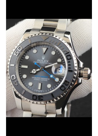 Rolex Yachtmaster Acero Inoxidable Japones Reloj Réplica- 40MM - Dial Gris 