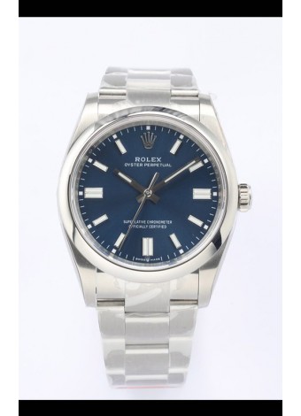 Rolex Oyster Perpetual REF#126000 36MM Movimiento Suizo Réplica Suiza Dial Azul Acero 904L Reloj Réplica a Espejo 1:1