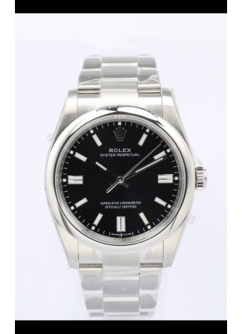 Rolex Oyster Perpetual REF#126000 36MM Movimiento Suizo Réplica Suiza Dial Negro Acero 904L Reloj Réplica a Espejo 1:1