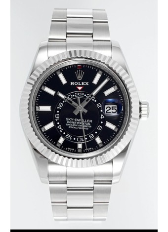 Rolex Sky-Dweller REF #m336934 Dial Negro Reloj Caja Acero 904L - Super Clone Watch