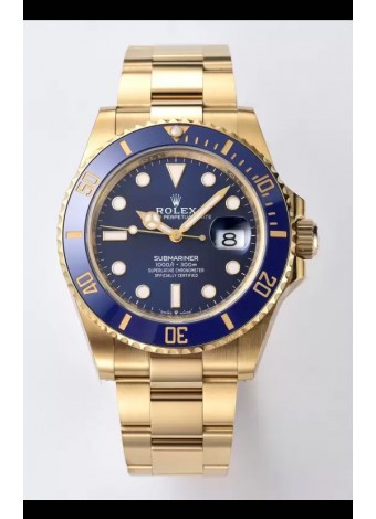 Rolex Submariner 41MM Date Cerámica Oro m126618lb - Réplica Espejo 1:1 - Reloj Ultimate Acero 904L