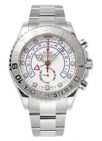 Rolex Yachtmaster II Acero Inoxidable Ref.116689 Oro Blanco Bisel chapado en Oro