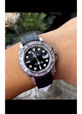 Rolex Yachtmaster 126679 Oro Blanco Diamantes Suizo Cal.3235 Reloj Acero 904L 1:1 Ultimate