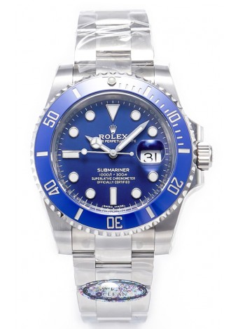 Rolex Submariner Super Clone 40MM Chapado Oro Blanco 116619LB - Reloj Replica Espejo 1:1