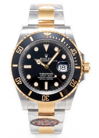 Rolex Submariner 41MM Date Cerámica Dos Tonos 126613LN - Réplica Espejo 1:1 - Reloj Definitivote Acero 904L