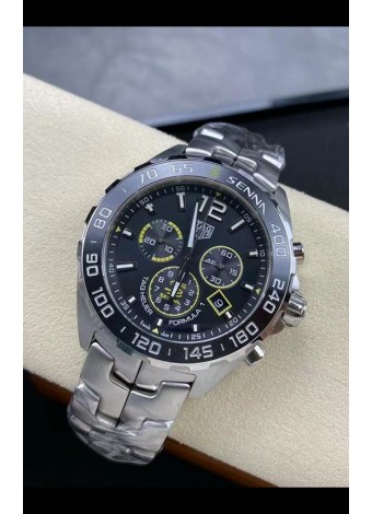 Tag Heuer F1 Edition Reloj Cuarzo Suizo en Dial Gris Caja Acero Inoxidable
