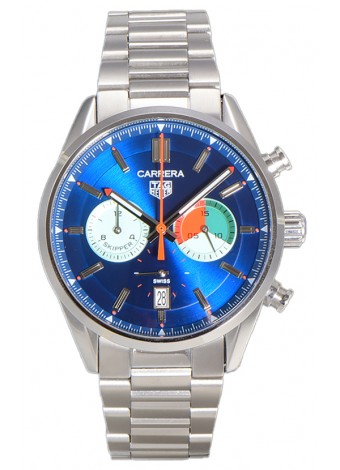 Tag Heuer Carrera Carrera Skipper 39 Cronógrafo Reloj Réplica Cuarzo SuizoDial Azul 