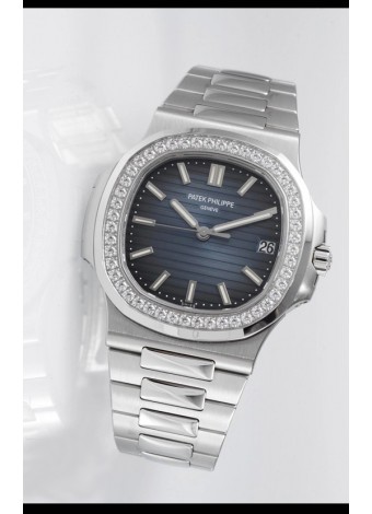 Patek Philippe Nautilus 5711 Reloj Réplica Suizo - Calida espejo 1:1 Bisel en Diamantes
