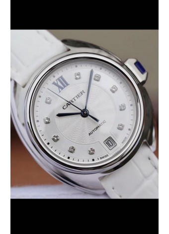 Cle De Cartier Reloj Réplica Suizo Automático en Caja de Acero - 35MM