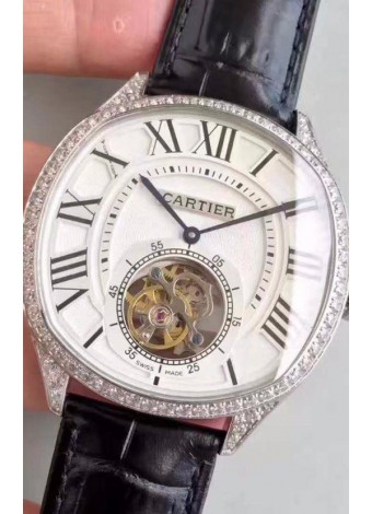 Drive De Cartier Reloj Réplica 1:1 con Movimiento Tourbillon