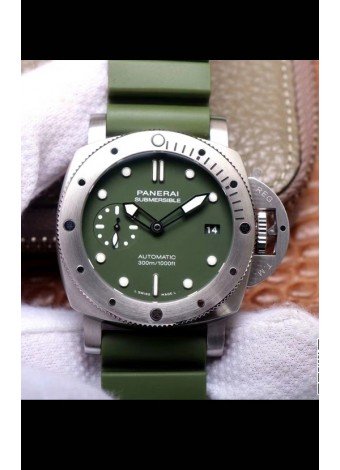 Panerai Luminor Submersible Verde Militare PAM1055 Reloj Réplica Suizo 42MM