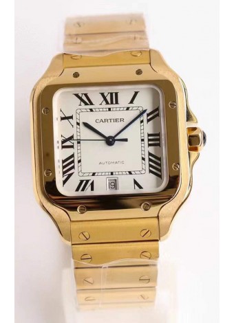Cartier Santos De Cartier XL Reloj Réplica Suizo 1:1 Caja en Oro Amarillo 40MM
