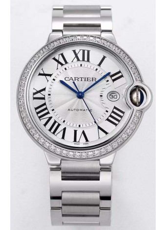 Ballon De Cartier Automatic Reloj Réplica Suizo a espejo 1:1 Caja en Acero 904L - 36MM