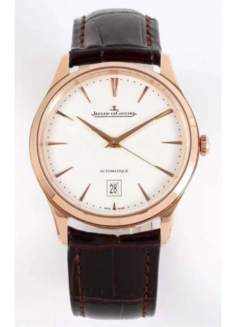 Jaeger LeCoultre Master Ultra Fino Reloj Réplica Suizo a espejo 1:1 en Oro Rosado