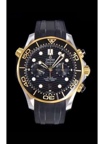 Omega Seamaster Co-Axial Master Chronometer Chronograph Oro Amarillo 44MM Reloj Réplica a Espejo 1:1