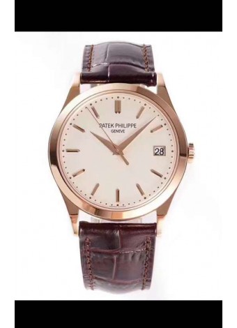 Patek Philippe 5227R-001 Calatrava Automático Dial Blanco con Movimiento Suizo Automático