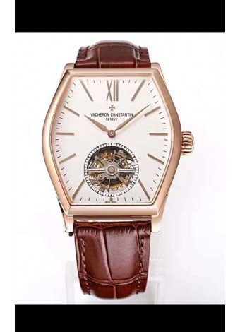 Vacheron Constantin Malte Tourbillon Reloj Réplica Suizo Calidad a Espejo 1:1 Oro Rosado