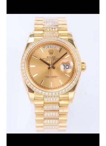 Rolex Day Date Presidential Reloj Oro Amarillo 18K 36MM - Dial Oro Calidad a Espejo 1:1
