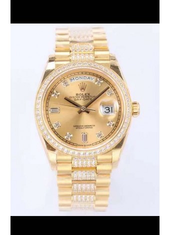 Rolex Day Date Presidential Reloj Oro Amarillo 18K 36MM - Dial Oro Calidad a Espejo 1:1
