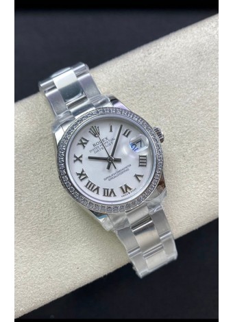 Rolex Datejust 278384 31MM Reloj Réplica Suizo en Acero 904L Dial Blanco - Réplica a Espejo 1:1