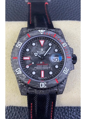 Rolex Submariner DiW Edición Fibra de Carbono Reloj Réplica Suiza - Réplia a Espejo 1:1