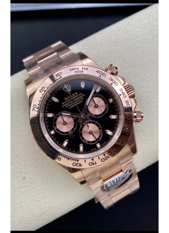 Rolex Daytona 116505 Oro Rosado Movimiento Original Cal.4130 - Reloj Acero 904L a Espejo 1:1