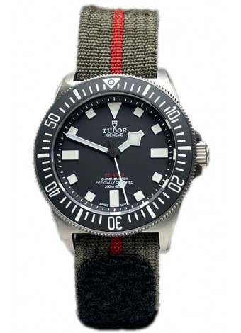 Tudor Pelagos FXD Caja Titanio Réplica Espejo 1:1 Dial Negro En Correa Negra Nato