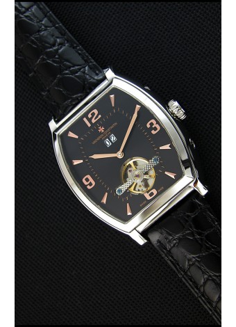 Vacheron Constantin Malte Reloj Réplica Japonés Tourbillon Dial color Negro