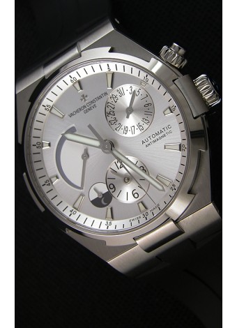 Vacheron Constantin Overseas Dual Time Steel White Dial Reloj Réplica Suizo