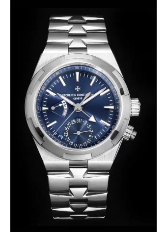 Vacheron Constantin Overseas Dual Time Reloj Réplica Suizo a Espejo 1:1 Dial Azul