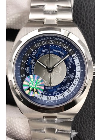 Vacheron Constantin Overseas World Time Edition Dial Azul Swiss Replica Watch 
