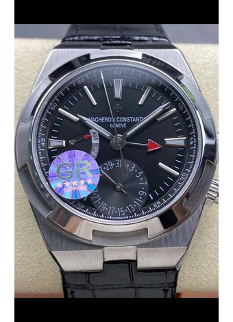 Vacheron Constantin Overseas Dual Time Acero Inoxidable  Réplica Suiza Espejo 1:1 Dial Negro